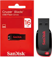 SANDISK CRUZER BLADE 16GB USB2.0 FLASH DRIVE